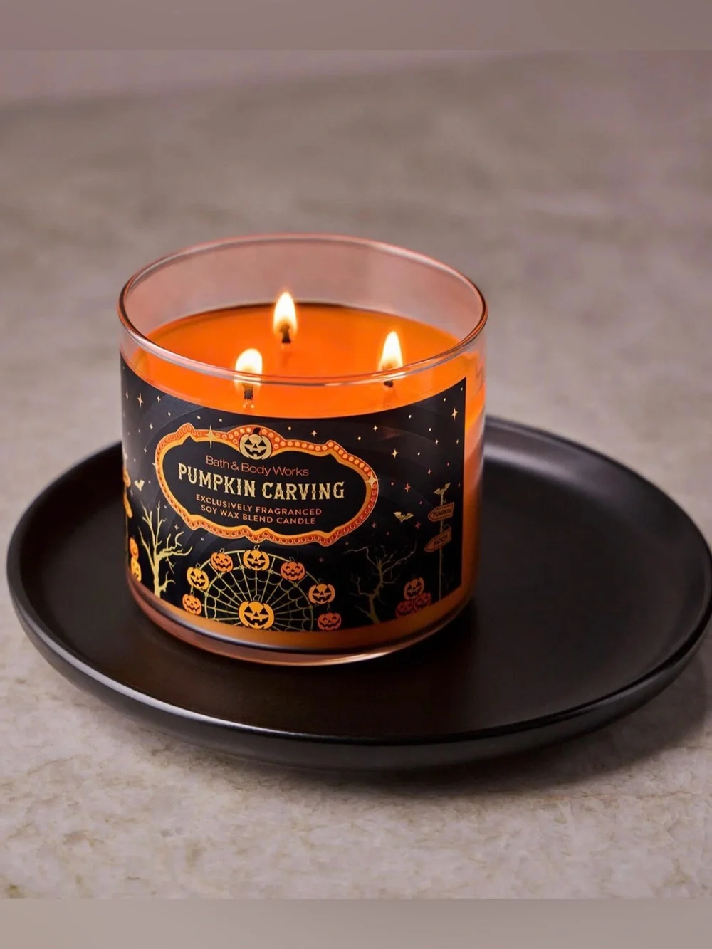 Bath & BodyWorks 2026 Pumpkin Carving 3-Wick Candle